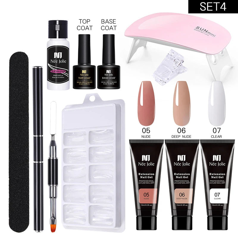 All-in-One Poly UV Gel Nail Kit – Salon Quality at Home