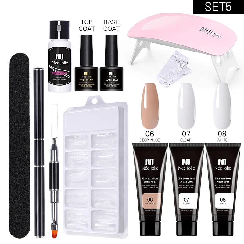 All-in-One Poly UV Gel Nail Kit – Salon Quality at Home