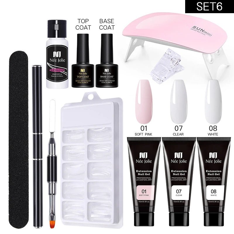 All-in-One Poly UV Gel Nail Kit – Salon Quality at Home